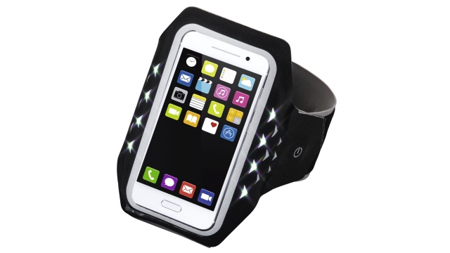 Hama Sport-armband Running Voor Smartphones Maat XL Met Led Zwart