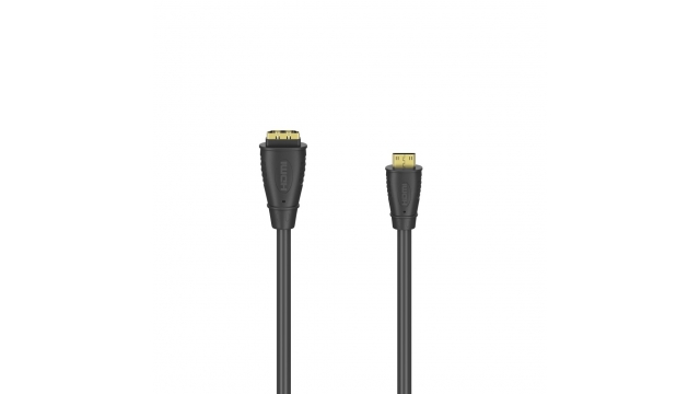 Hama HDMI™-kabeladapter Type C (mini) Stekker - Type A Koppeling Verguld