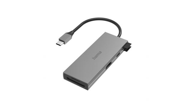 Hama USB-C-hub Multiport 6-poorts 2x USB-A USB-C HDMI™ SD MicroSD