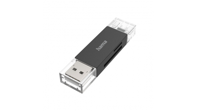 Hama USB-kaartlezer OTG USB-A + USB-C USB 3.2 SD/microSD