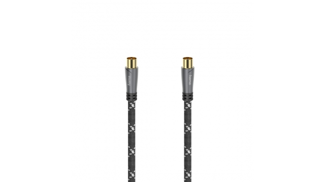 Hama Antennekabel Coax-stekker - Coax-koppeling Metaal Verguld 10,0 M 120 DB