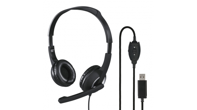 Hama PC-Office-headset HS-USB250 Stereo Zwart