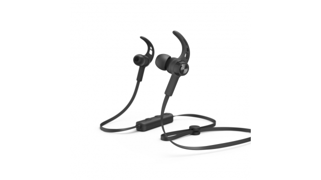 Hama Bluetooth®-koptelefoon Freedom Run In-ear Microfoon Ear-hook Zwart