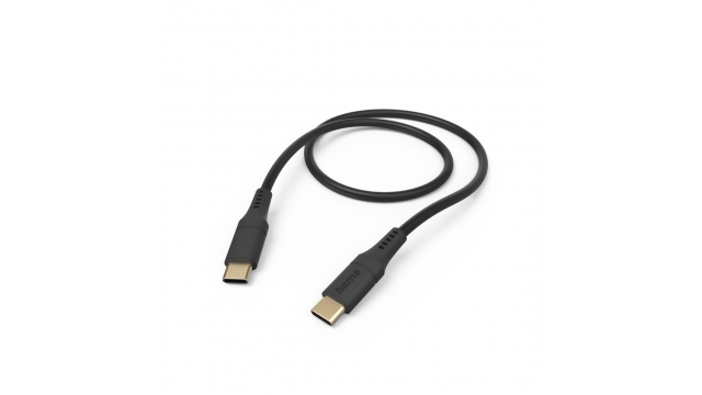Hama Oplaadkabel Flexible USB-C - USB-C 1,5 M Silicone Zwart