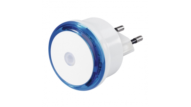 Hama Led-nachtlampje Basic Met Stekker Schemersensor Energiebesp. Blauw