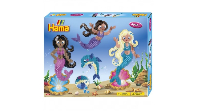 Hama Strijkkralen Zeemeerminnen Set 4000 Stuks Multicolor/Glitter