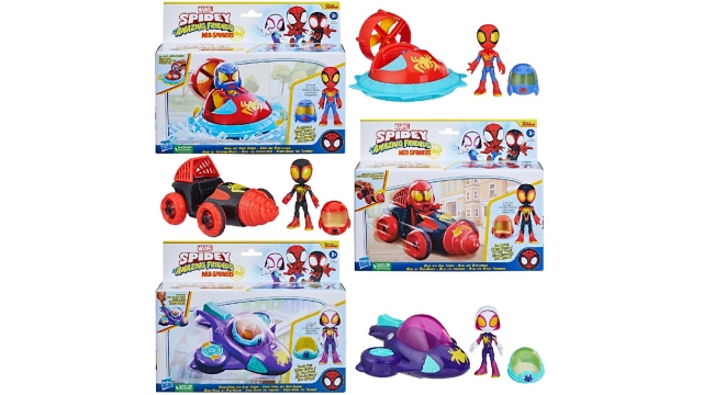 Hasbro Marvel Spidey and Friends Web Spinners Voertuig Assorti