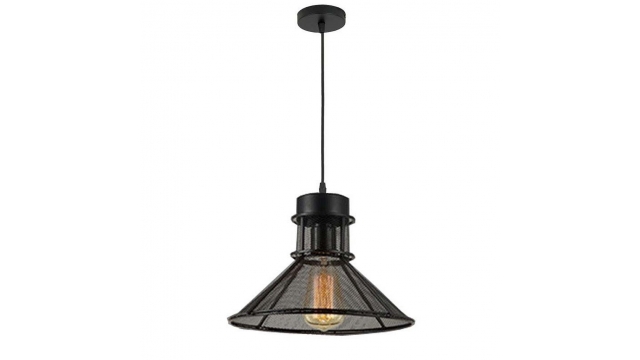 Homestyle Pro MK110-BB Industriële Hanglamp 28x18 cm Zwart/Metaal