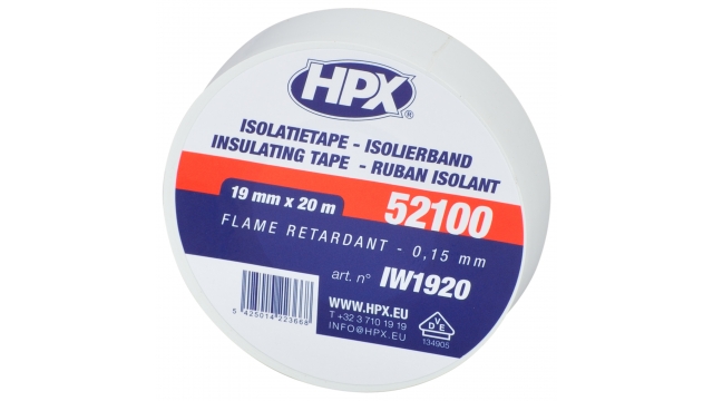 HPX Isolatietape Wit 19mmx20m