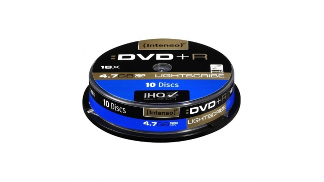 Intenso DVD+R Lightscribe 4.7 GB 16x Speed 10 Stuks