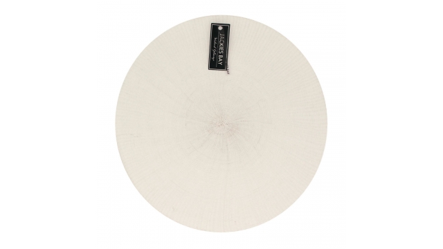 Jackies Bay Placemat 38 cm Rond Wit
