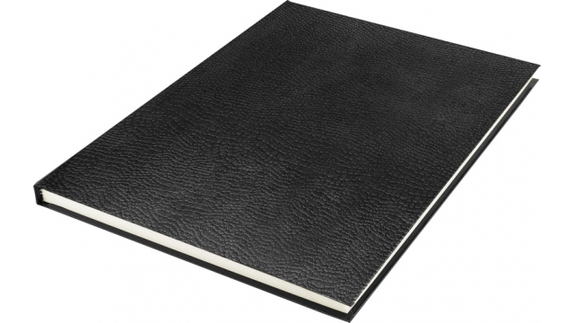 Kangaro K-5321 Schetsboek A4 Creme 120gr Blanco Papier, 140 Blz Hard Cover Imprint Slang Zwart