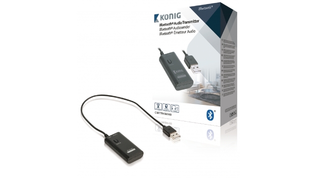 König CSBTTRNSM100 Audiozender Bluetooth 3.5 Mm Zwart