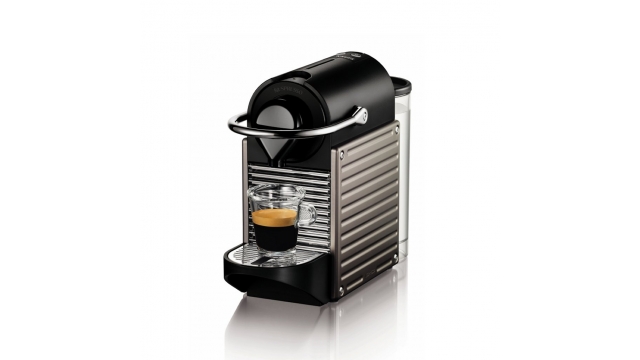 Krups XN304T Nespresso Pixie-Espressomachine Titanium