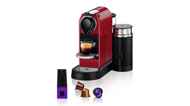 Krups XN7615 CitiZ and Milk Espressomachine + Melkopschuimer Rood/Zwart