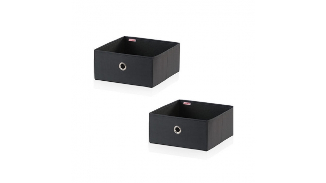 Leifheit 80007 Small Box Set 27.5x28x13 cm 2 Stuks Zwart
