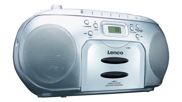 Lenco SCD-420 Draagbare Radio/CD Speler Zilver