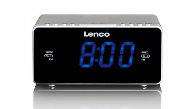 Lenco CR-520 Wekkerradio Zilver