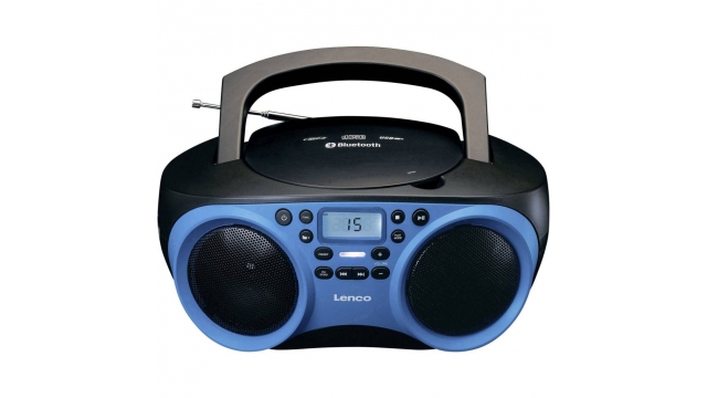 Lenco SCD-501BU Draagbare Radio CD-Speler + Bluetooth Blauw/Zwart