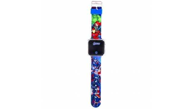 Mervel LED Horloge Avengers Blauw