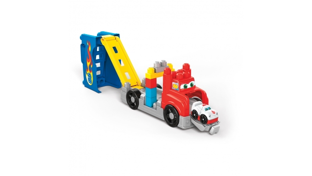 Mega Bloks Bouw en Race Truck met Auto