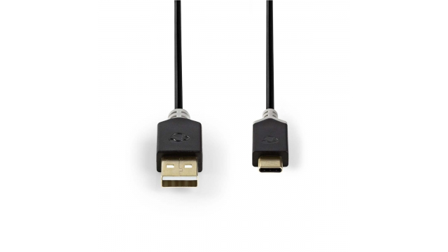 Nedis CCBW60600AT10 Kabel Usb 2.0 Type-c Male - A Male 1,0 M Antraciet