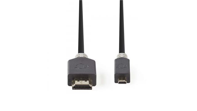 Nedis CVBW34700AT20 High Speed Hdmi™-kabel Met Ethernet Hdmi™-connector - Hdmi™-micro-connector 2,0 M Antraciet