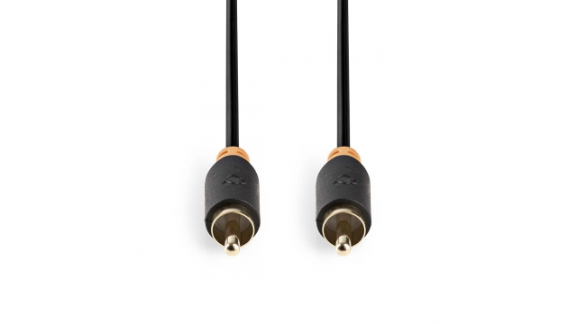 Nedis CABW24170AT20 Digitale Audiokabel Rca Male Rca Male Verguld 2.00 M Rond Pvc Antraciet Doos