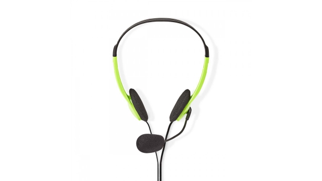 Nedis CHST100GN Pc-headset On-ear 2x 3,5 Mm Connectoren 2,0 M Groen
