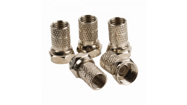 Nedis CSGB41906ME F-connector Male - Voor 7,0 Mm Kabels 5 Stuks Metaal