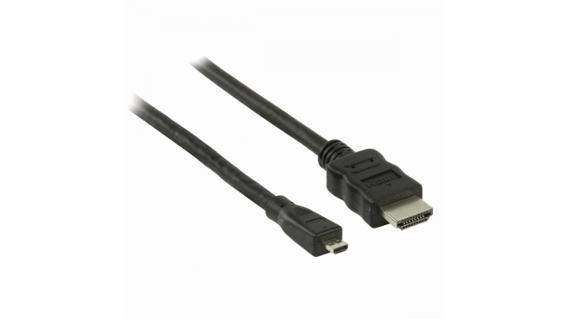 Nedis CVGB34700BK20 High Speed ​​hdmi™-kabel Met Ethernet Hdmi™ Connector Hdmi™ Micro-connector 4k@30hz 10.2 Gbps 2.00 M Rond Pvc Zwart Doos