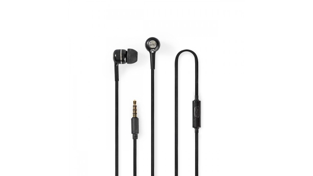 Nedis HPWD2020BK Wired Headphones 1.2m Round Cable In-ear Built-in Microphone Black