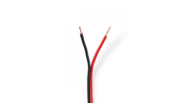 Nedis CABR0750BK250 Speaker-kabel 2x 0,75 Mm2 25,0 M Op Rol Zwart/rood
