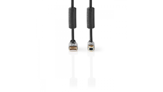 Nedis CCGC61100AT18 Usb 2.0-kabel A Male - B Male 1,8 M Antraciet