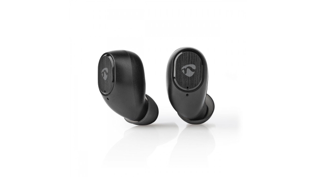 Nedis HPBT3053BK Volledig Draadloze Bluetooth®-oordopjes 3 Uur Afspeeltijd Spraakbediening Aanraakbediening Charging Case Zwart