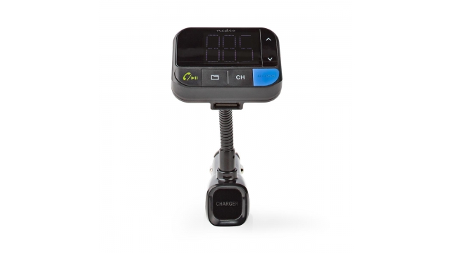 Nedis CATR102BK Fm-zender Voor In De Auto Bluetooth® Bass Boost Microsd-kaartopening Handsfree Bellen Spraakbediening 2x Usb