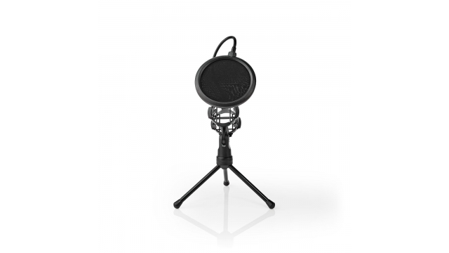 Nedis MPST00BK Microfoon-tafelstatief Pop-filter Zwart