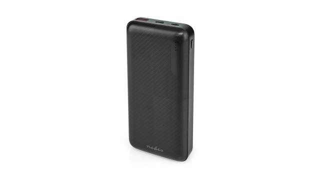 Nedis UPBKPD20000BK Powerbank 20000 Mah 1.5 / 2.0 / 3.0 A Outputs: 2 Output: 1x Usb-a / 1x Usb-c™ Inputs: 1x Micro Usb / 1x Usb-c™ Pd2.0 18w Lithium-polymeer