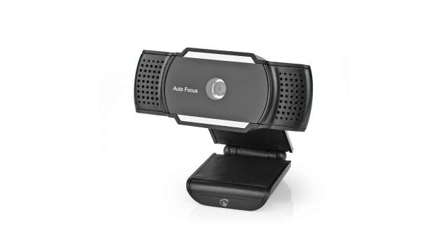 Nedis WCAM110BK Webcam 2k@30fps Automatische Scherpstelling Ingebouwde Microfoon Zwart