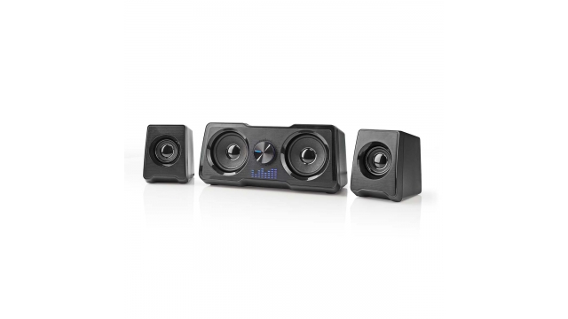 Nedis GSPR21022BK Gaming Speaker Speaker-kanalen: 2.2 Usb Gevoed 3,5 Mm Male 48 W Led Volumebediening