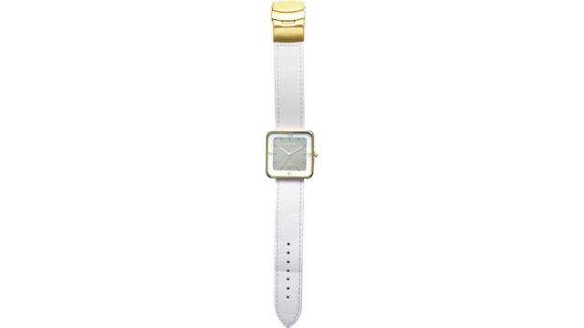 NeXtime NE-6021GW Horloge Square Wrist Wit/goud