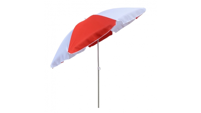 Outdoor Parasol 200 cm Rood/Wit
