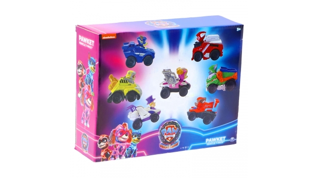 Paw Patrol Mighty Movie Squad Racers 7 Pack