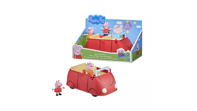 Peppa Family Rode Familie Auto