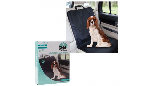 Petville Honden Autostoel-Beschemhoes 113x53 cm Zwart