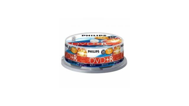 Philips DVD+R 4,7 GB Spindel 25 Stuks