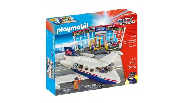 Playmobil 70114 City Action Vliegveld met Vliegtuig