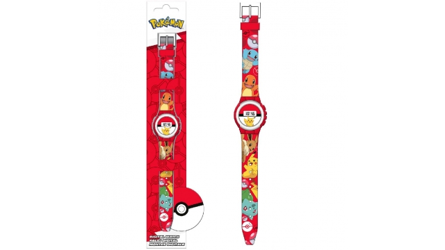 Pokémon Digitaal Horloge Rood
