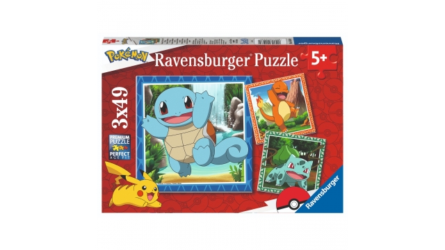 Ravensburger Puzzel Pokémon 3x49 Stukjes