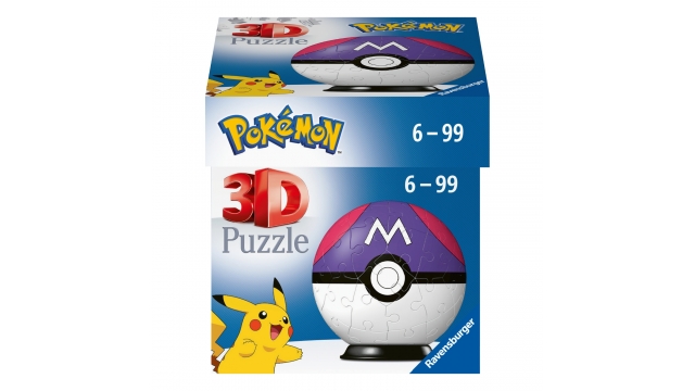 Ravensburger 3D Puzzel Pokémon Master Ball 55 Stukjes